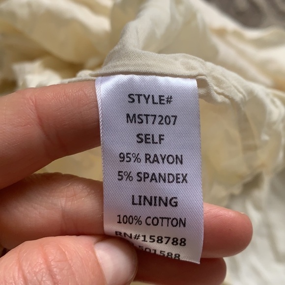 Mable pleated vintage Victorian style pockets small beige midi‎ classic hi waist - Picture 6 of 12